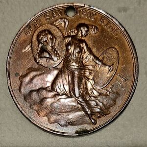 King George III Preserved From Assassination" Commemorative MedalPendant